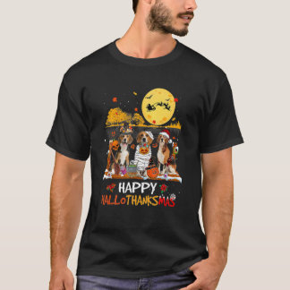 T-shirt Hallothanksmas beagle Halloween Thanksgiving