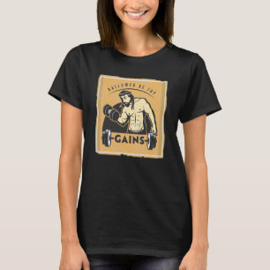 T-shirt Hallow Be Thains Muscle Jesus Poids Lifting