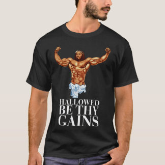 T-shirt Hallow be your gains Swole Jésus Jésus est ton ho