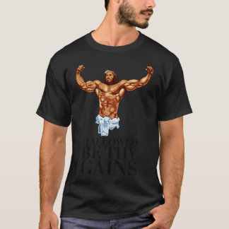 T-shirt Hallow be your gains Swole Jésus Jésus est ton ho