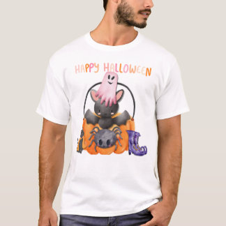 T-shirt Halloween a hanté le plaisir pour tous les âges.