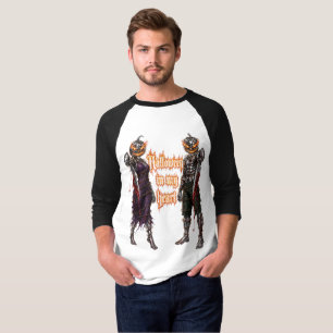 T-shirt Halloween à jamais dans mon cœur Gothique Citrouil