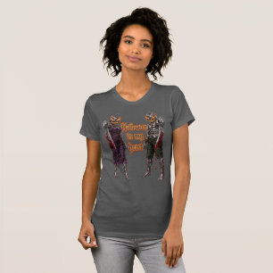 T-shirt Halloween à jamais dans mon cœur Gothique Citrouil