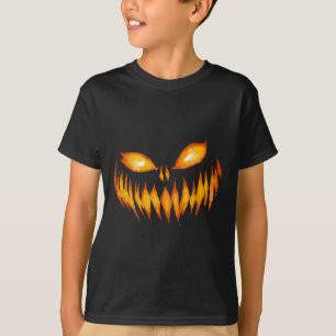 T-shirt Halloween à la tête de Citrouille sculpté de Jack-
