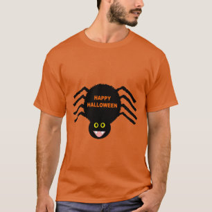 T-shirt Halloween à l'araignée noire
