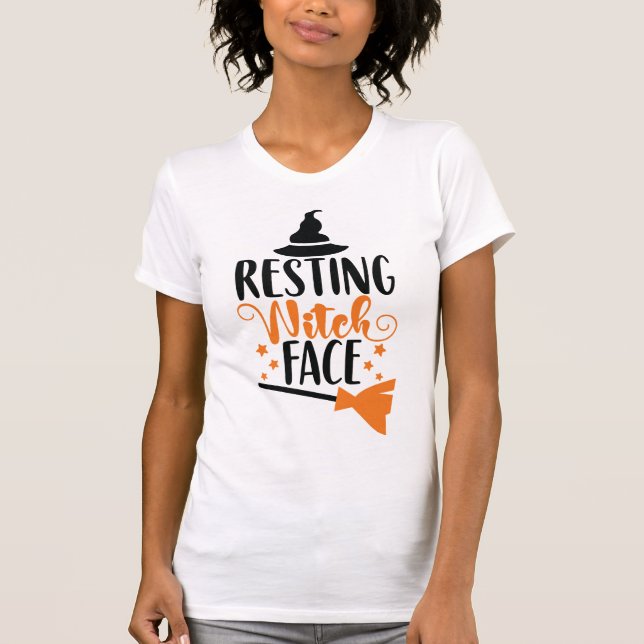 T-shirt Halloween adulte amusant | Repose du visage de la  (Devant)