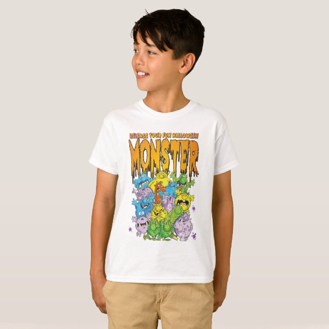 T-shirt Halloween amusant (Devant entier)