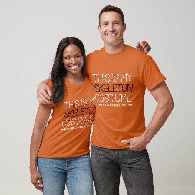 T-shirt Halloween AMUSANT C'EST MON COSTUME SKELETON (Unisexe)