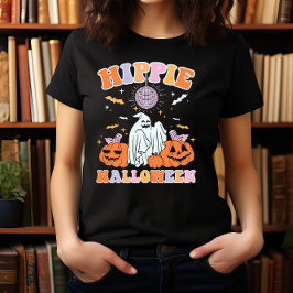T-SHIRT HALLOWEEN AMUSANT DISCO GHOST HIPPIE HALLOWEEN