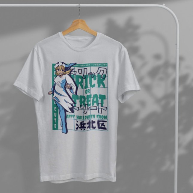 T-shirt Halloween Anime Girl (Créateur téléchargé)