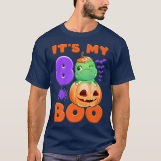 T-shirt Halloween Anniversaire 8 Anniversaire, Dinosaure,