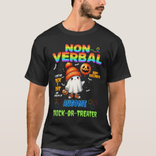 T-shirt Halloween Autis non-verbyl Ausome Trick-or-traiter