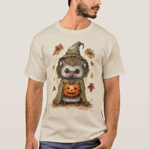 T-shirt Halloween automne de Halloween de Hedgehog   Citro