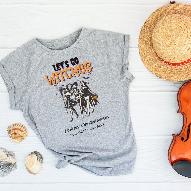 T-shirt Halloween Bachelorette allons sorcières (Créateur téléchargé)
