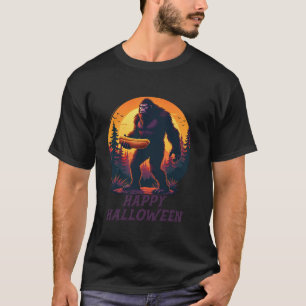 T-shirt Halloween Bigfoot Sasquatch Je suis juste ici pour