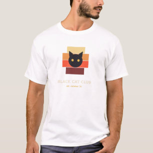 T-Shirt Halloween Black Cat Club
