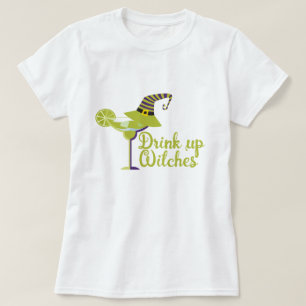 T-shirt Halloween Boire jusqu'aux sorcières Humour
