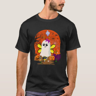T-shirt Halloween Boo Ghost mignonne Bee Horreur Citrouill