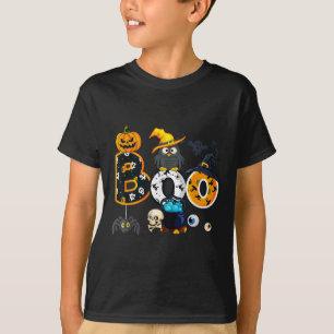 T-shirt Halloween Boo Owl Avec Sorcière Casquette Araignée