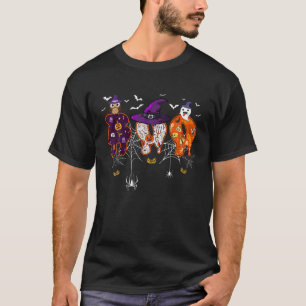 T-shirt Halloween Boo Owl Avec Sorcière Casquette Araignée
