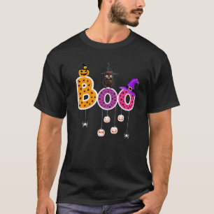 T-shirt Halloween Boo Owl Avec Sorcière Casquette Araignée