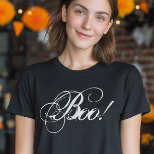 T-shirt Halloween Boo Script