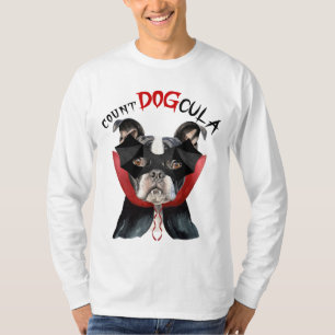T-shirt Halloween Boston Terrier Funny Vampire chien