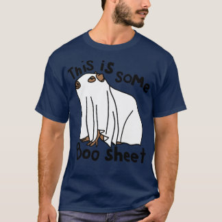 T-shirt Halloween Capybara Ceci est une feuille de livre