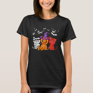 T-shirt Halloween Cat Boo