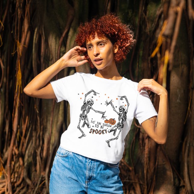 T-SHIRT HALLOWEEN 'C'EST LA SAISON D'ÊTRE ÉFFRAYANTE DANSE (Créateur téléchargé)