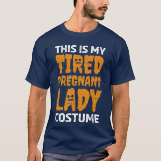 T-shirt Halloween C'Est Mon Costume Femme Enceinte Trick O