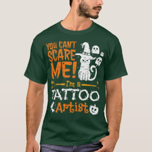 T-shirt Halloween Chat Drôle Tu Ne Peux Pas Artiste De Tat