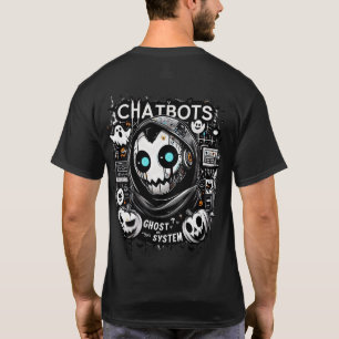 T-shirt 🤖 Halloween Chatbot AI Drôle Fantôme Dans 👻 Mach