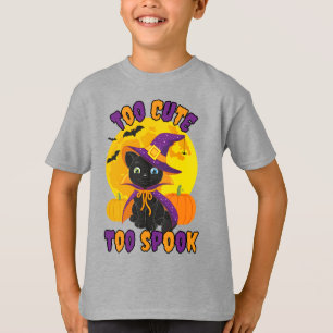 T-shirt Halloween chats éffrayant Graphic Tee