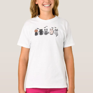 T-shirt Halloween Chats noirs Éffrayant mignonne drôle