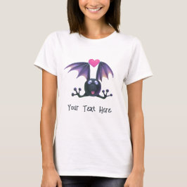 T-Shirt Halloween Chauve-Souris Mignonne Votre Tex
