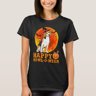 T-shirt Halloween Chien beagle Happy Howl O Ween