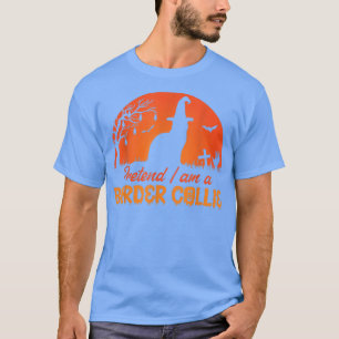 T-shirt Halloween Chien prétendre que je suis frontière Co