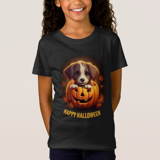 T-Shirt Halloween chiot (Devant)