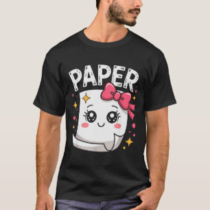 T-shirt Halloween Ciseaux Papier Caillou Mignon Papier Cor