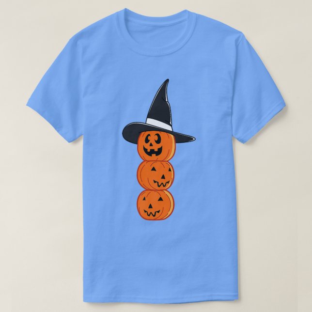 T-shirt Halloween Citrouille Citrouille d'horreur Jack-o'- (Design devant)