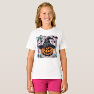 T-Shirt Halloween Citrouille Personnalisé avec Tex