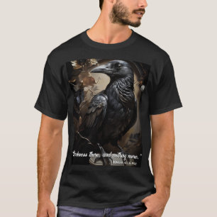 T-shirt Halloween corbeau noir