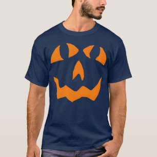 T-shirt Halloween Costume Citrouille Visage cadeau Hallowe