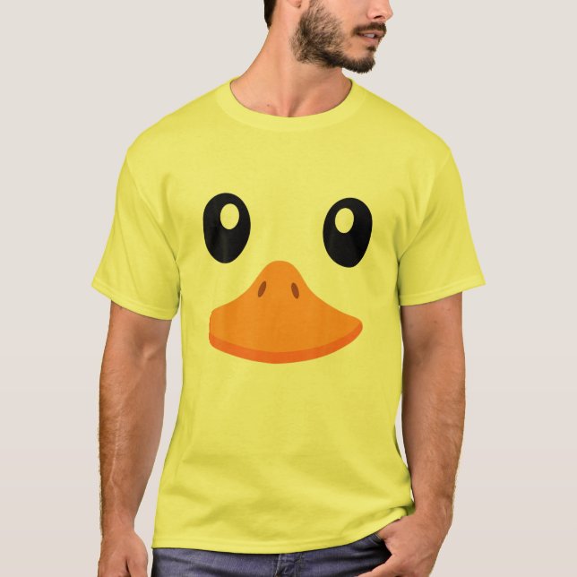 T-shirt Halloween Costume de canard Adulte Homme Femmes Mi (Devant)