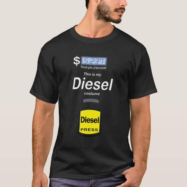 T-shirt Halloween Costume Diesel Pompe à gaz Diesel Diesel (Devant)