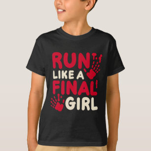 T-shirt Halloween Costume Drôle Courir Comme Une Dernière 