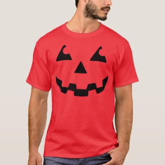 T-shirt Halloween Costume Jack O' Lantern Pumpkin Face Wom