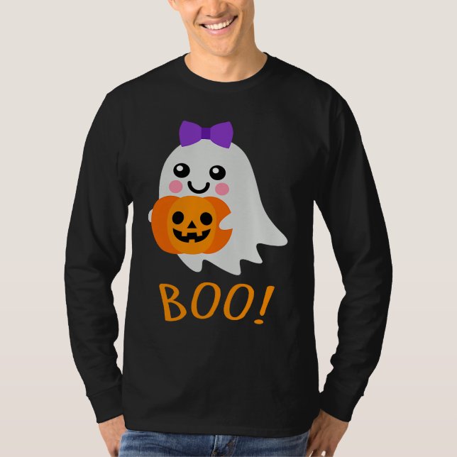 T-shirt Halloween Costume  Sweet Ghost Jack o Lantern (Devant)
