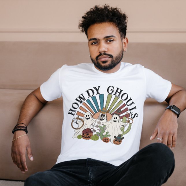 T-SHIRT HALLOWEEN COWBOY GHOSTS WESTERN HOWDY GHOULS (Créateur téléchargé)